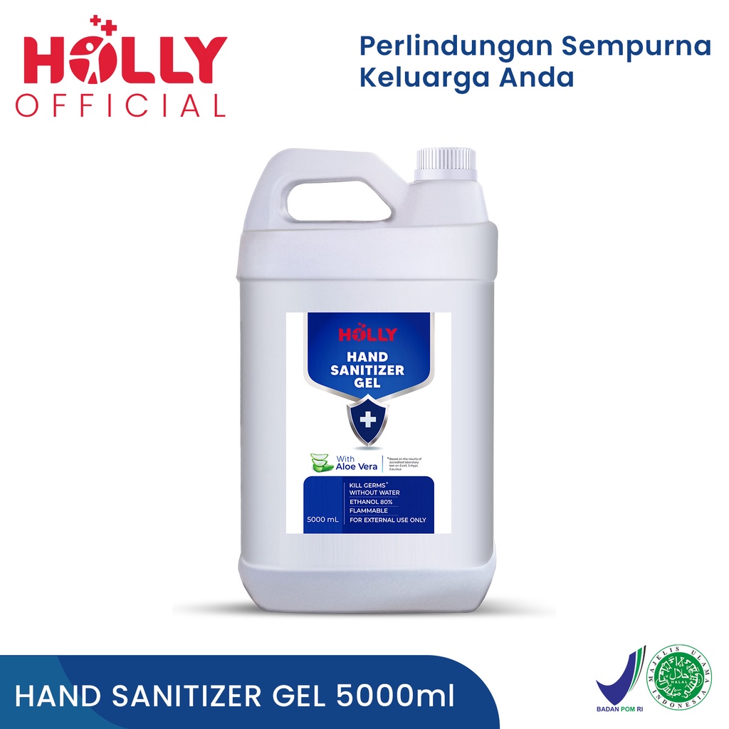 HOLLY Hand Sanitizer Gel 5 Liter 5000mL