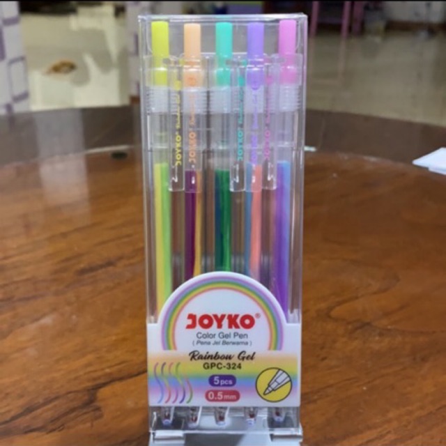 

GPC-324 Rainbow Gel Color Gel Pen / Pena Gel Berwarna / Pen Gel Pelangi 0.5 Pulpen berubah warna