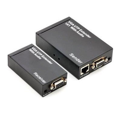 VGA UTP EXTENDER 1X1 SPLITTER WITH AUDIO P/N4001