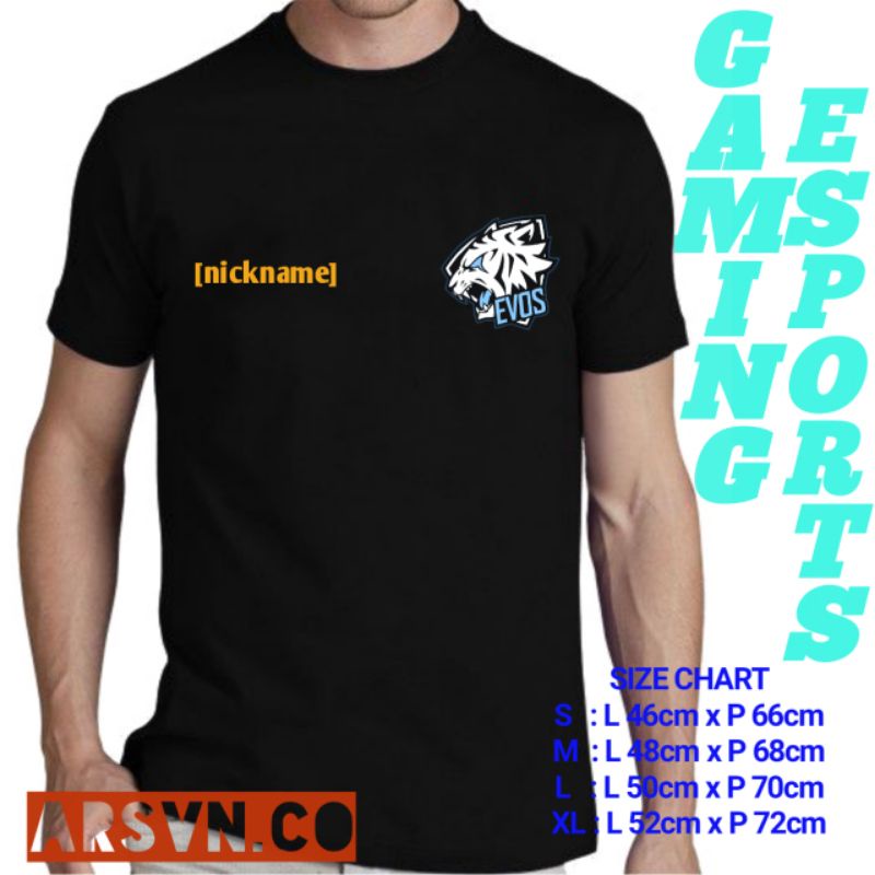 [DISTRO] KAOS GAMING ESPROT EVOS RRQ PUBG FF AURA ONIC CHIKENDINNER
