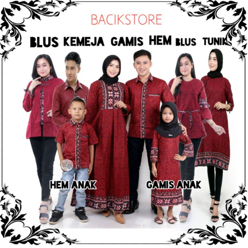 BATIK COUPLE KELUARGA TERLARIS ~ MOTIF MUARA SONGKET TERBARU