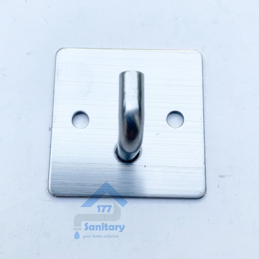 Gantungan Baju 1 Kait Stenlis D002 - Kapstok Cantolan Hooks Hook Baju Single Stainless 304 Minimalis