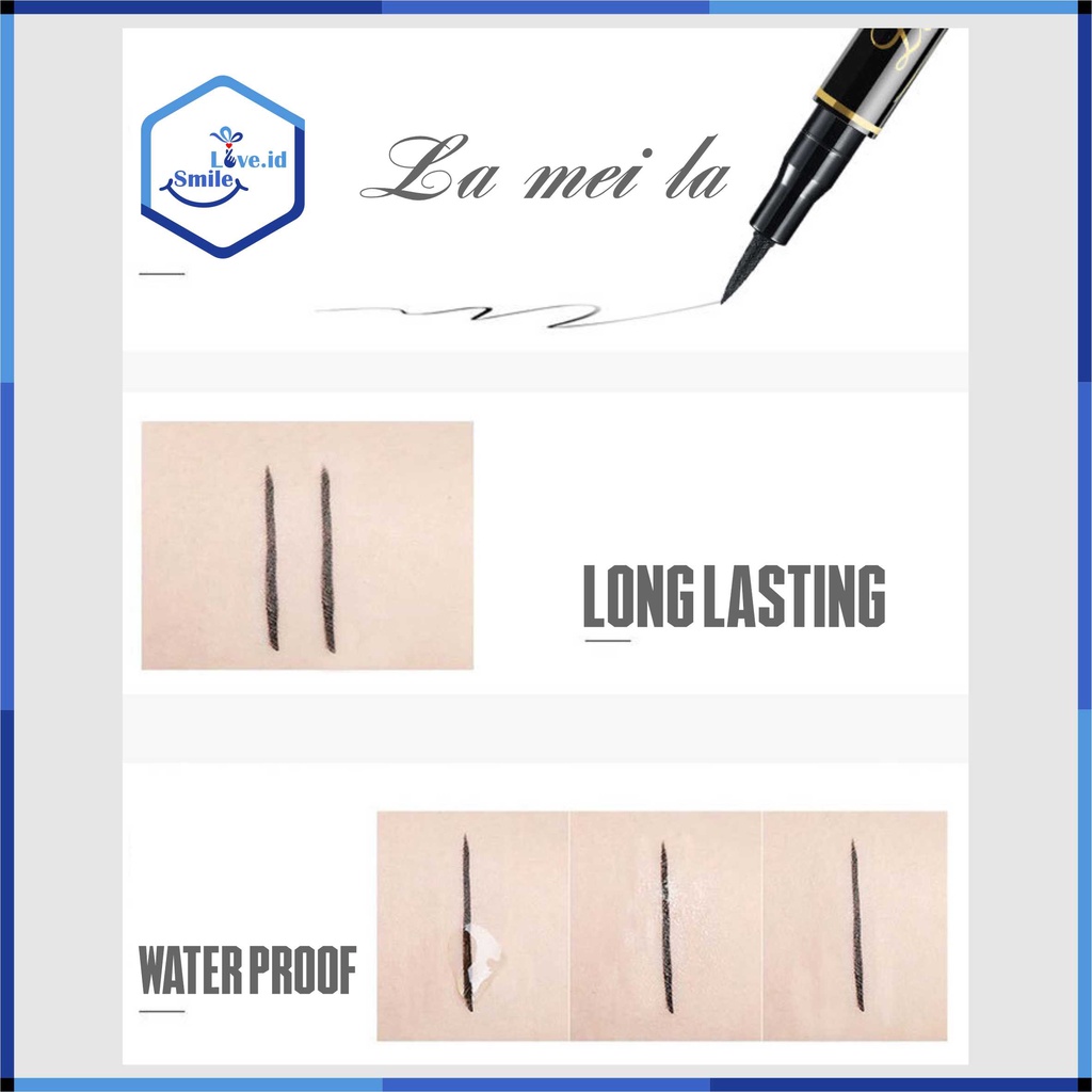 Lameila Liquid Eyeliner Pen Black - Long Lasting - Waterproof Eye Liner Warna Hitam L28