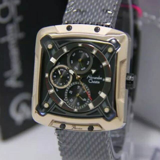 JAM TANGAN CEWEK / WANITA ALEXANDRE CHRISTIE AC 3030 BLACK ROSEGOLD