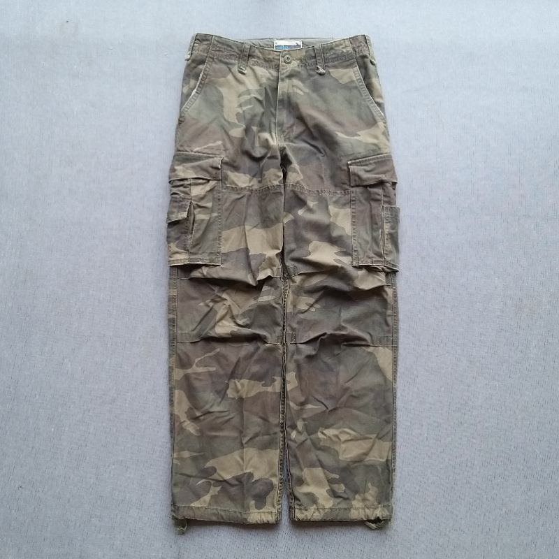 CONTI HCO 1922 LONG PANTS CARGO ARMY SECOND SIZE L 32 - 33