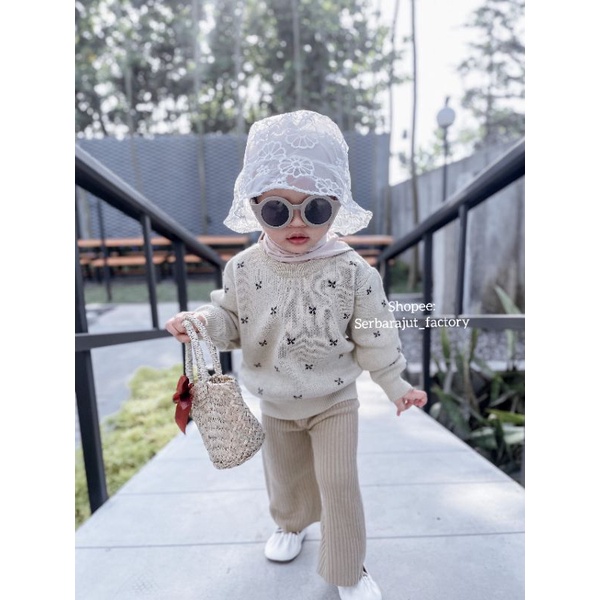 Veya knitwear polka/Sweater anak 1th-3th/Sweater Rajut Anak