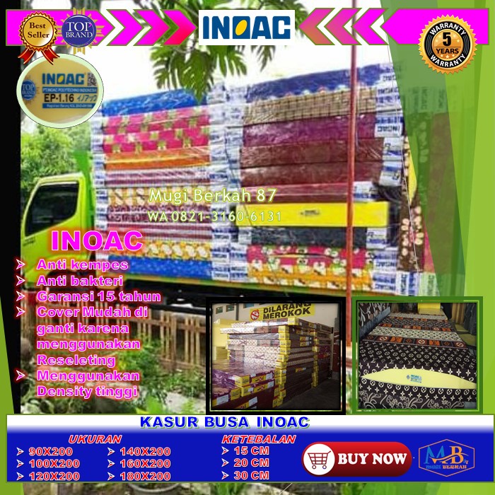 Kasur Busa Inoac Foam Original
