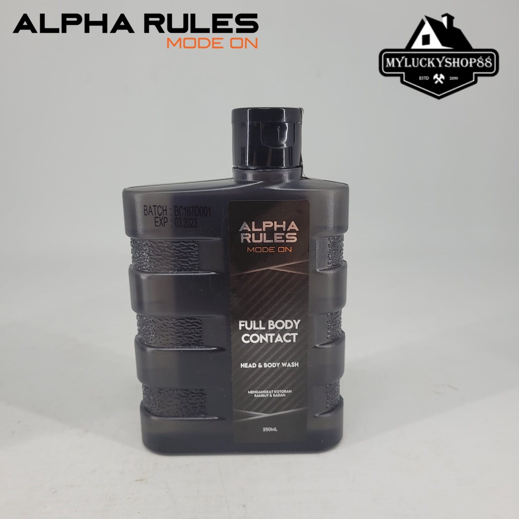 Alpha Rules Full Body Contact Body Wash &amp; Shampoo 2 in 1 Alpharules