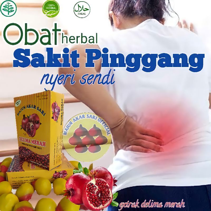 Obat Sakit Pinggang Belakang Herbal Ampuh Majun Akar Sari Delima Merah
