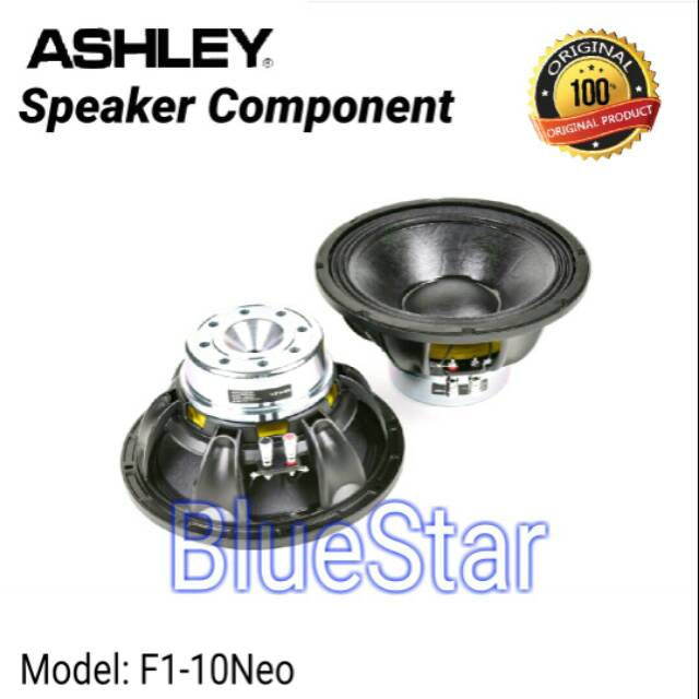 Speaker Component Ashley F1 10Neo Woofer 10 inch Original