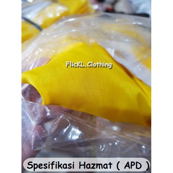 Hazmat suit baju Alat Pelindung Diri (APD) coverall hazmat suit