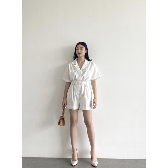 MODELANO - Bahanam Jumpsuit in White
