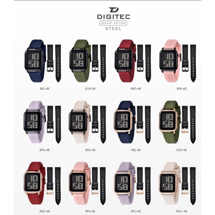 Tali jam tangan Digitec Dgs 6090T Original