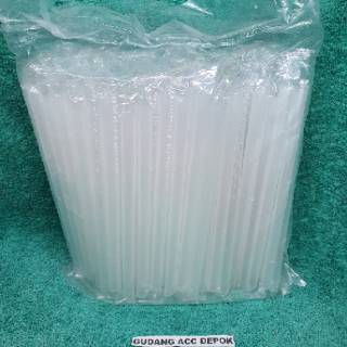  HARGA  PROMO PIPA SEDOTAN  PLASTIK  12MM 21CM BUBBLE  BOBA 