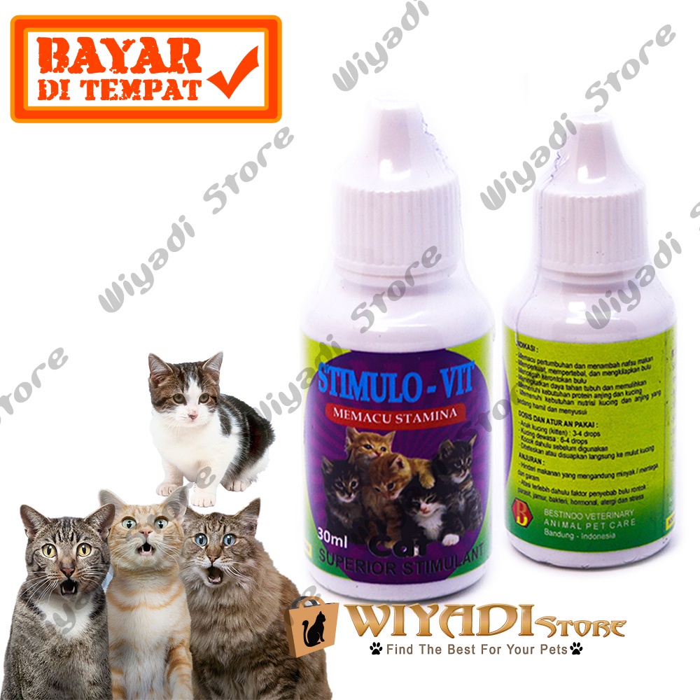 Stimulo Vit - Suplemen Stamina Kucing Kitten Dan Melancarkan Asi Menambah napsu makan