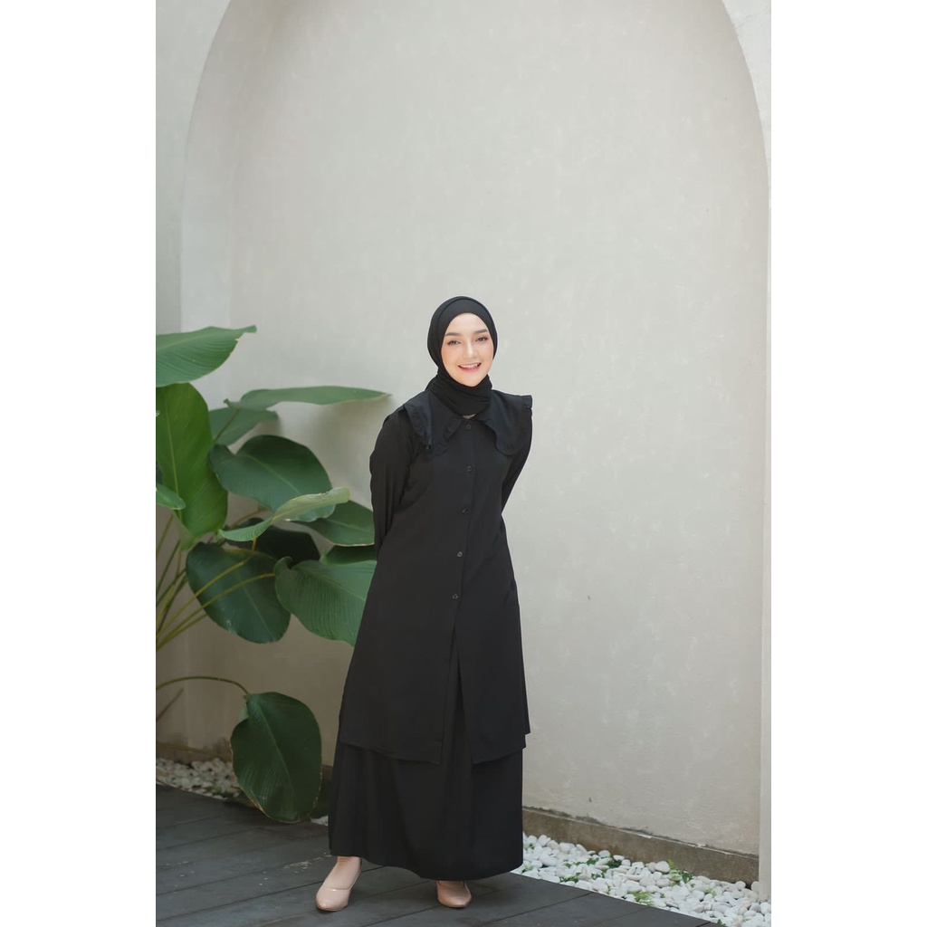 Sabiya Set rok -Long Tunik- Setelan Rok - Set Tunik Terbaru