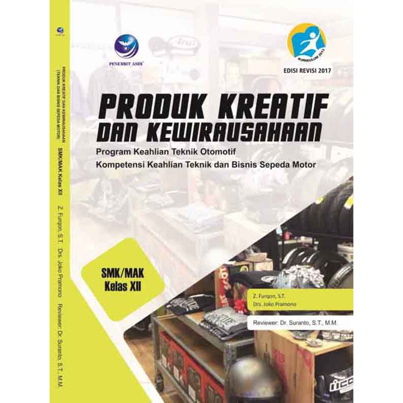 Produk Kreatif Dan Kewirausahaan Teknik Dan Bisnis Sepeda Motor Smk Kelas Xii Original Andi Offse Shopee Indonesia