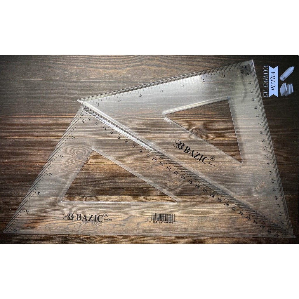 

Penggaris Segitiga 1 set isi 2- Basic No 10