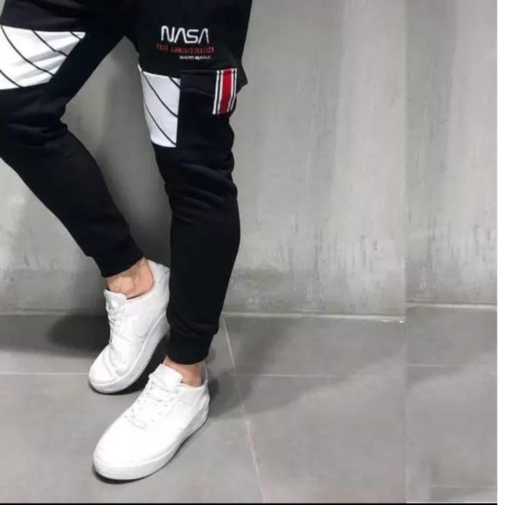 Celana Pria Panjang Jogger Toonzz NSA Bahan Fleece Tebal Ada 4 Kantong Asli Kanan Kiri