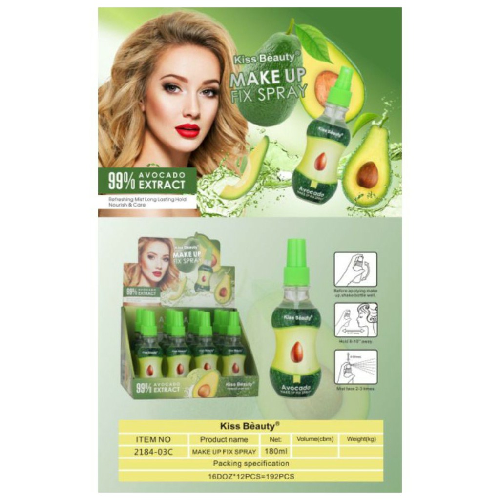 [ECER] MAKE UP FIX SPRAY KISS BEAUTY FRUIT SERIES NO.2184-03ABC