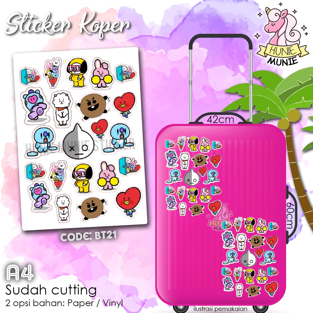 Sticker Koper BT21 BT 21 BTS Character Stiker Shopee Sticker Koper BT21 BT 21 BTS Character Stiker Shopee