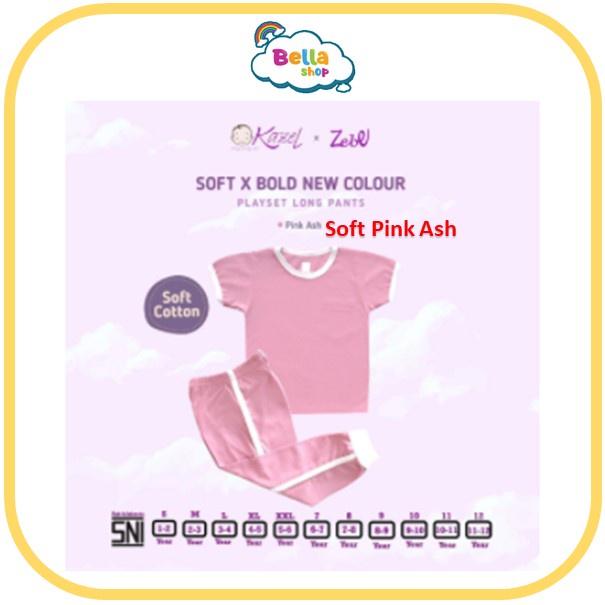 Kazel Playset Soft Bold New Colour Playset Long Pants Zebe Playset Longpants Unisex - BELLA SHOP