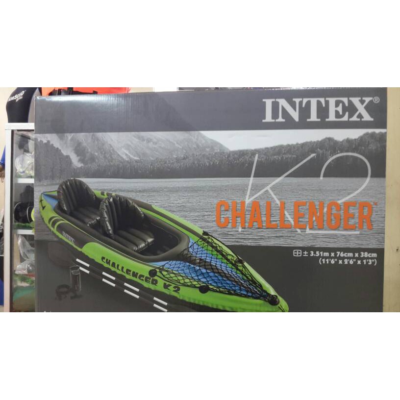 Perahu kano/kayak merk intex muat 2 orang
