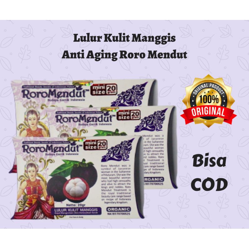 Lulur Kulit Manggis Anti Aging Skincare Roro Mendut