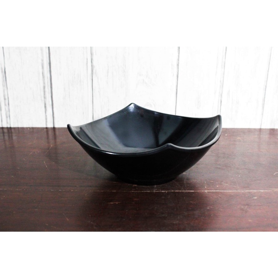 Mangkok Segi 7 Inch Glori Melamine 4470 Hitam / Mangkok Mie Melamin / Mangkuk Makan