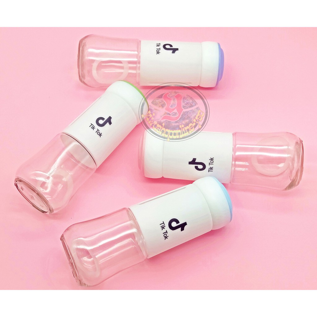 Tiktok Botol Minum Kaca Bentuk Unik Air Minum Special Edition Tiktok Drink Bottle 450ml Hx 330 Shopee Indonesia