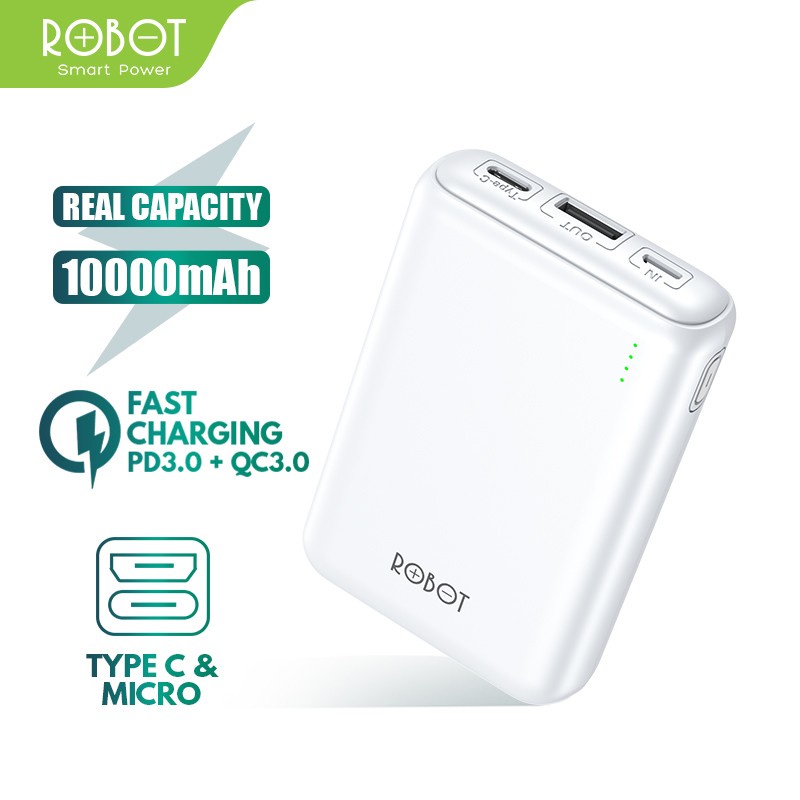 PowerBank 10000mAh - Dual Port USB - ROBOT RT10