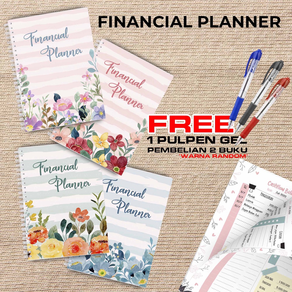 

Artomaringi Uang Planner / Financial Planner Beli 2 Buku Gratis Pen Gel Kode FP04