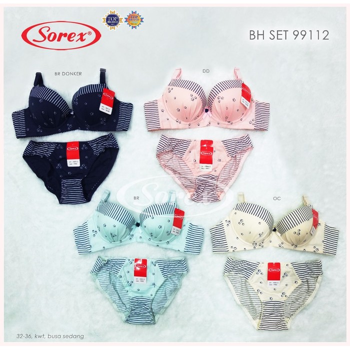 PRODUK TERLARIS Sorex K99112 | BH Set BH dan Celana Dalam Wanita  NYAMAN