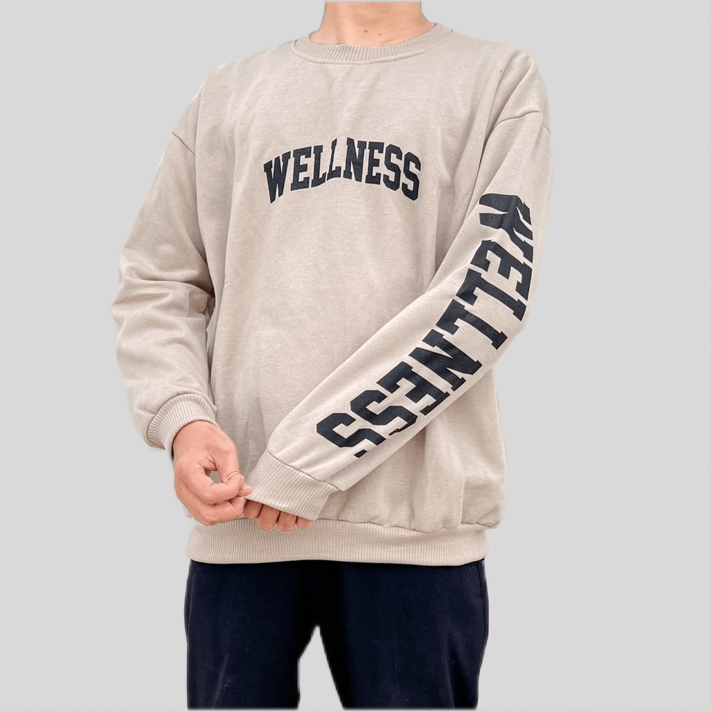 WELLNESS SWEATER OVERSIZE PRIA SWITER CREWNECK WANITA