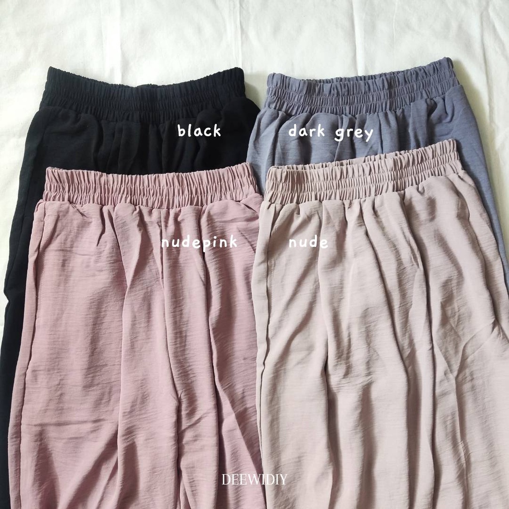 CELANA CRINCKLE PREMIUM CELANA PANJANG WANITA - DARRA PANTS DEEWIDIY