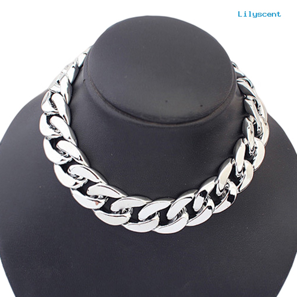 Kalung Choker Rantai Gaya Punk Untuk Wanita