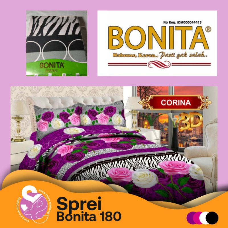 BONITA SPREI SELIP B4 KING 180/SPREI BONITA KING 180/SPREI MOTIF MERK BONITA