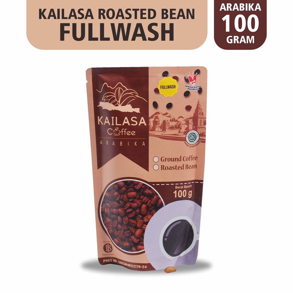 

Kailasa Coffee Roastedbean Fullwash Proses 100 gram