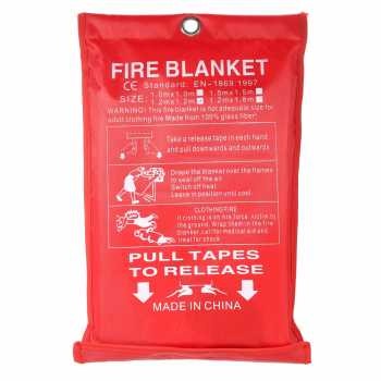 Kain Pemadam Api Kebakaran Fiberglass Fire Blanket Flame Shelter Cover