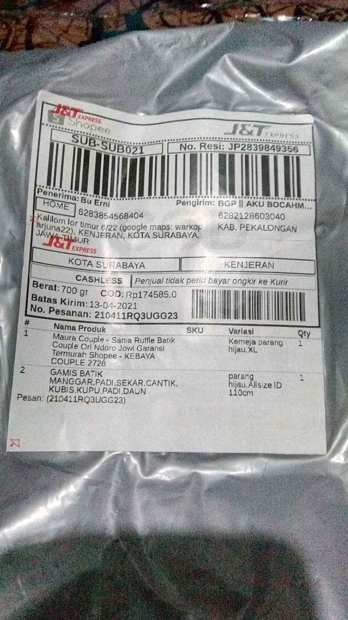 Maura Couple - Sania Ruffle Batik Couple Ori Ndoro Jowi Garansi Termurah Shopee - Kebaya Couple 2728