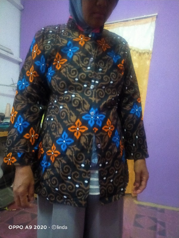 Atasan Batik Blouse Seragam Batik Solo Batik Kantor Baju Batik Wanita Bd 106