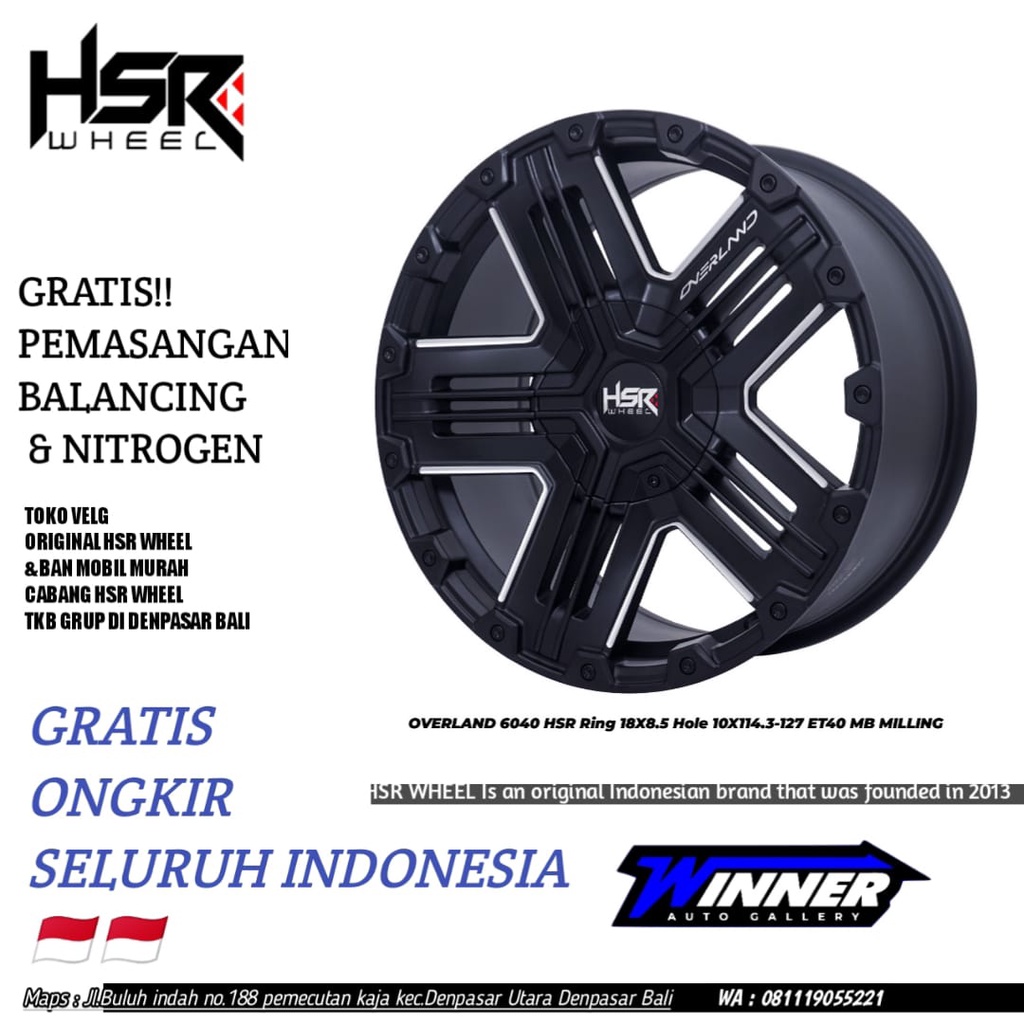 Velg Racing Rubicon Wrangler HRV Almaz Ring 18 - Toko Velg Denpasar Bali