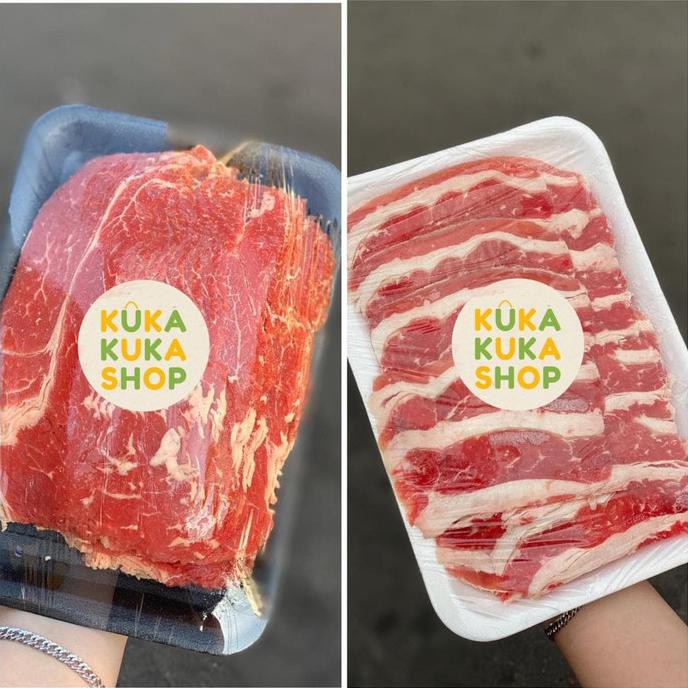 

Bundling Aus Beef Slice Low Fat 500Gr + Us Shortplate Beef Slice 1Kg Bbshop555