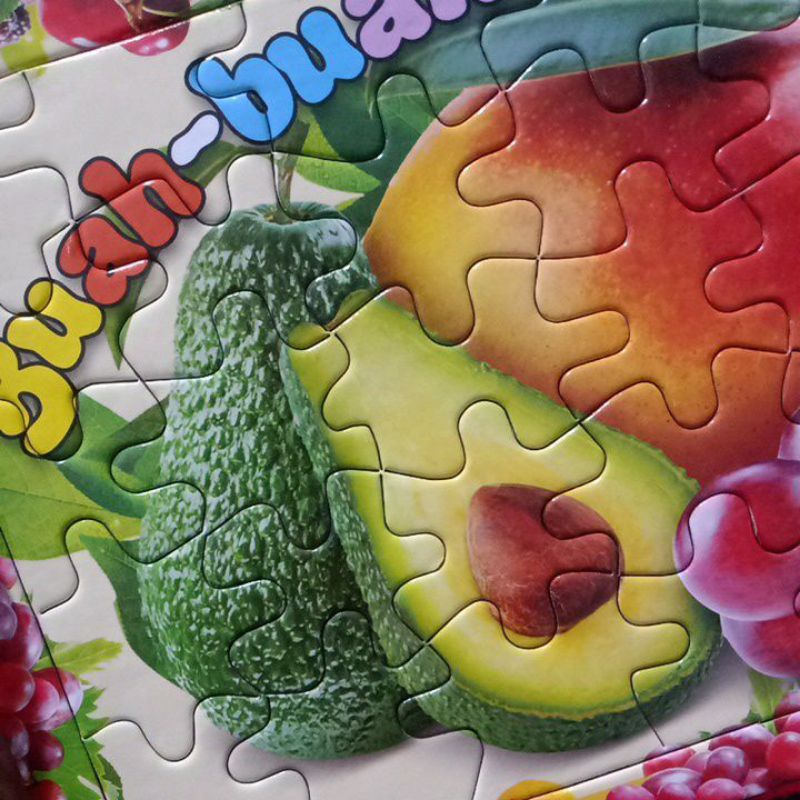 Puzzle aktivitas anak Fruit / Buah-buahan