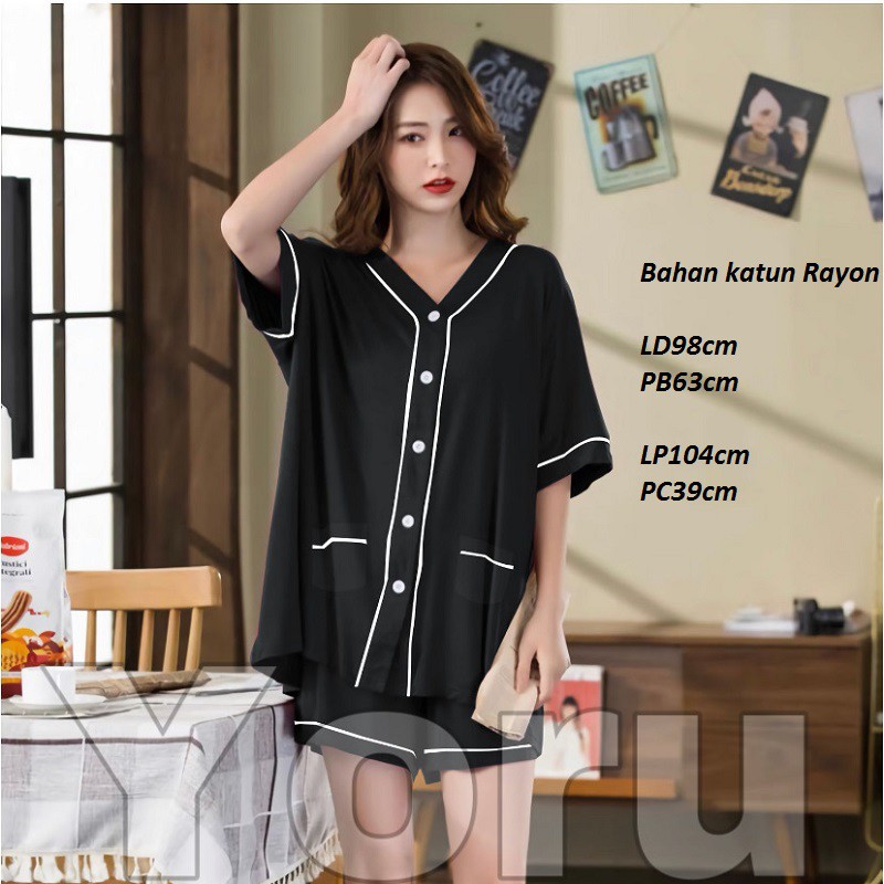 Pamelo Piyama Hotpan 20 corak Fashion Wanita Piyama Import Korea Style Baju Tidur Import