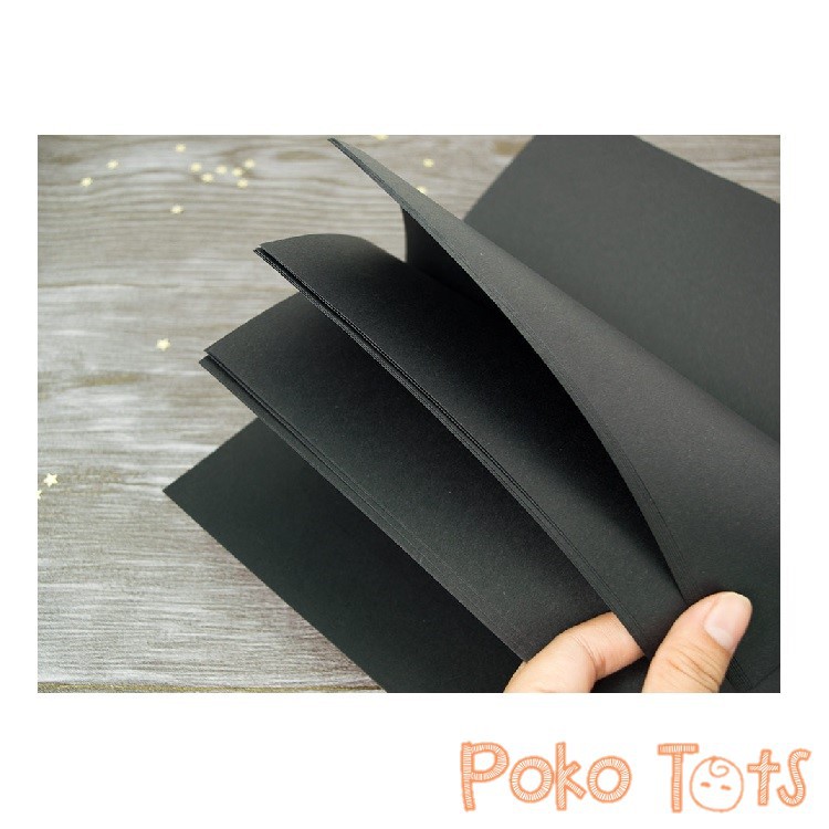 PMM Motley Cat Black Paper Plain Notebook B5 Buku Tulis Kertas Hitam Polos B 5