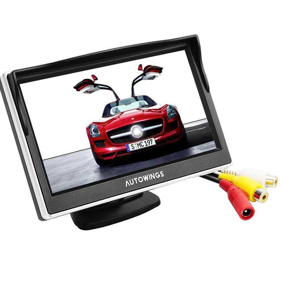 M61O [  ] Monitor Rear View Parkir Mobil TFT LCD 5 Inch TV Mini TV Kecil TV Mobil KK0