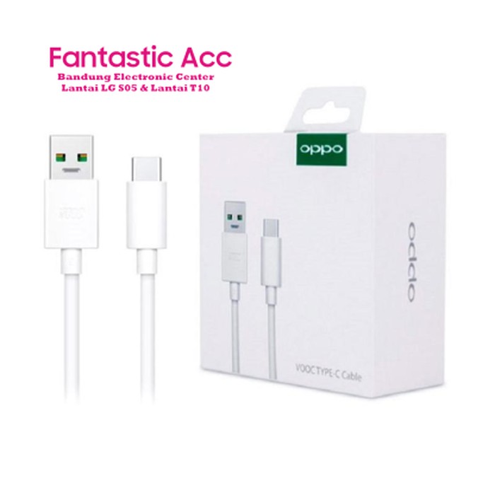 KABEL DATA OPPO A9 2020 A5 2020 TYPE C ORIGINAL VOOC FAST CHARGING
