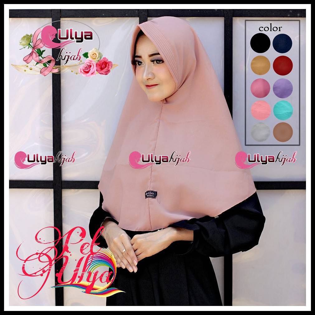 Khimar Simple pet ulya  bahan wolfis by ulya hijab