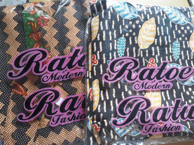 Tunik Batik Ratoe Modern Kode 036 Model Kancing 10 Bhn Katun Batik Mataram Fit To Size S -xxl